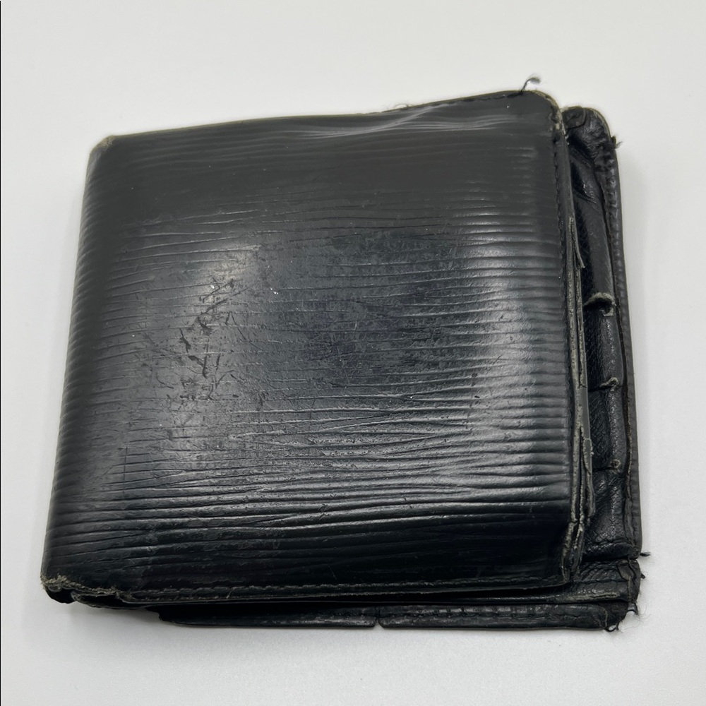 Louis Vuitton Black Textured Wallet
